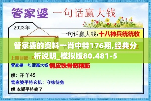管家婆的资料一肖中特176期,经典分析说明_模拟版80.481-5