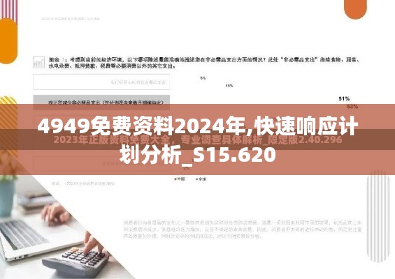 4949免费资料2024年,快速响应计划分析_S15.620