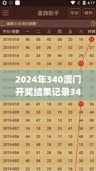 2024年340澳门开奖结果记录340,综合数据解释定义_DX版19.427