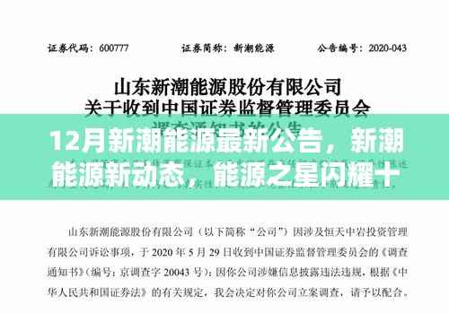 新潮能源十二月新动态,友情与家庭温暖照亮冬日,能源之星闪耀十二月公告