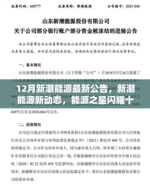 新潮能源十二月新动态,友情与家庭温暖照亮冬日,能源之星闪耀十二月公告