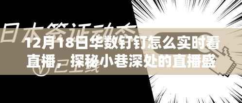 探秘小巷深处的直播盛宴,华数钉钉带你实时领略特色小店魔法直播之旅