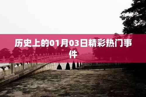 历史上的大事件,一月三日精彩回顾