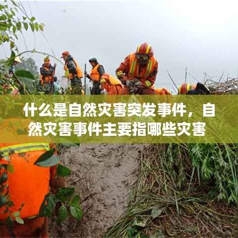 什么是自然灾害突发事件,自然灾害事件主要指哪些灾害
