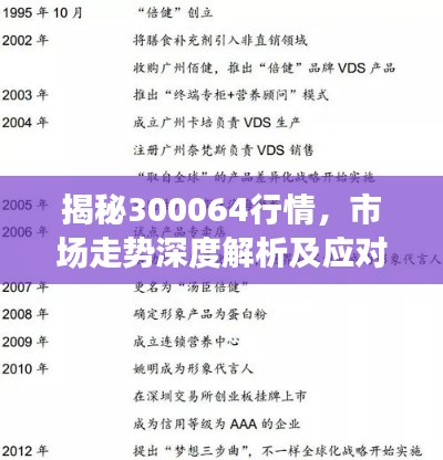 揭秘300064行情,市场走势深度解析及应对策略探索