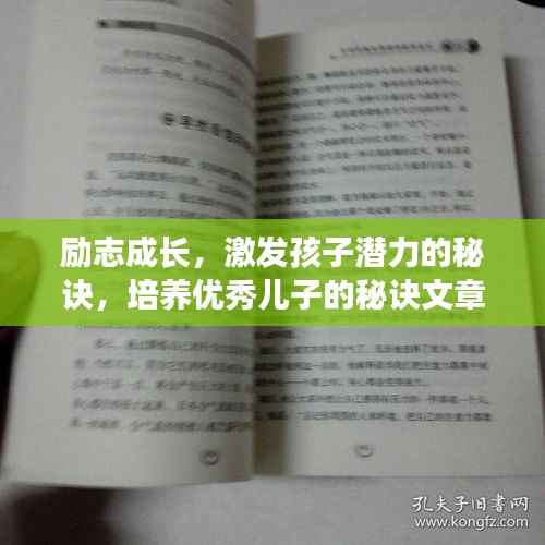 励志成长,激发孩子潜力的秘诀,培养优秀儿子的秘诀文章!