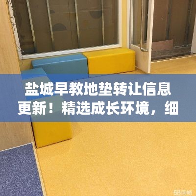 盐城早教地垫转让信息更新!精选成长环境,细节决定一切