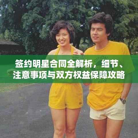 签约明星合同全解析,细节、注意事项与双方权益保障攻略!