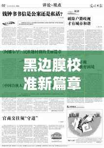 黑边膜校准新篇章,阿阿默最新版本的探讨与应用解析