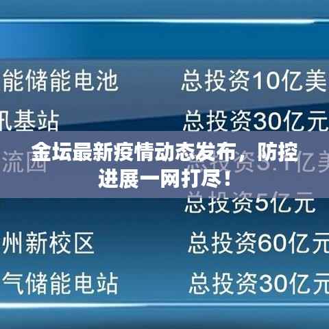 金坛最新疫情动态发布,防控进展一网打尽!